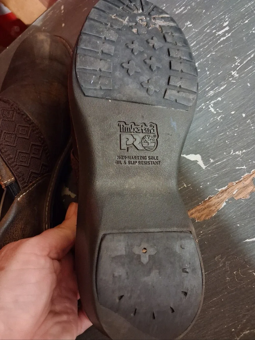 Timberland Pro Leather Slip On Oil & Slip Resistance Size 9